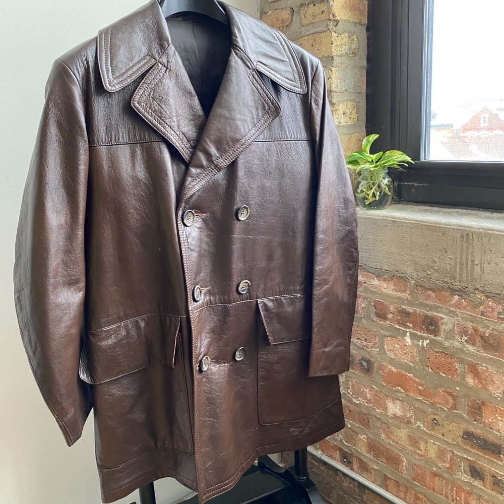 Harry Allenfall Vintage Brown Leather Jacket - Picture 1 of 6